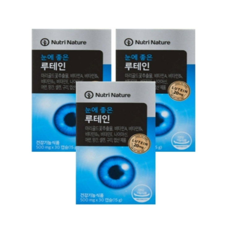 <b>뉴트리</b>네이처 눈에좋은 루테인 30캡슐 x 3박스