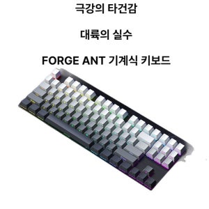 대륙의실수 F87Pro 무선 블루투스 RGB 키보드 사무용 게임용 기계식키보드 텐키리스