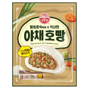 오뚜기 발효증숙 야채호빵 360g, 1개