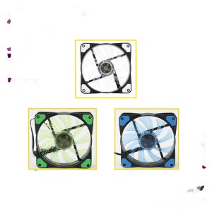 120mm 케이스 쿨링팬 화이트 LED 4P/3P전원
