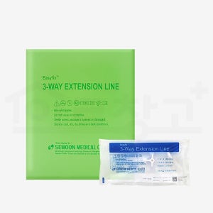 세운메디칼 3way 익스텐션 수액 연결줄 튜브 라인 연장 호스 25cm 100개
