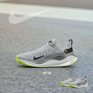 [국내매장판] 나이키 런닝화 리액트 인피니티 런 4 가벼운 마라톤화 커플 운동화 그레이볼트