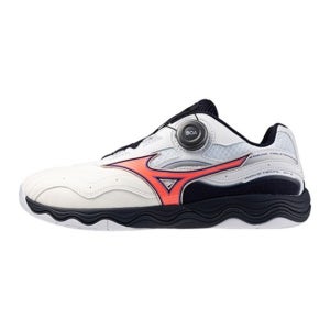 [미즈노]웨이브메달 SP5 (화이트x칼립소코랄x블랙) 탁구화