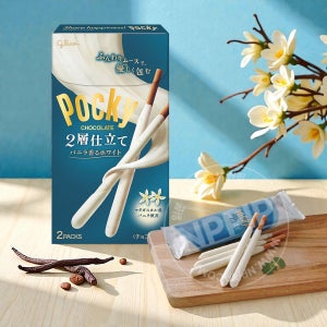 글리코 포키 빼빼로 두겹 바닐라 화이트 2봉입 일본 과자 49.4g, 1개