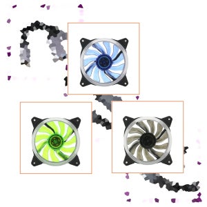 120mm 케이스 쿨링팬 블루 LED 4P/3P전원