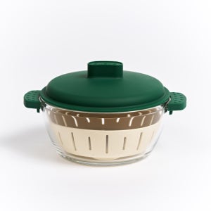 알레보 디엣지 플러스 1L 유리 찜용기 전자레인지 찜기(+채반)