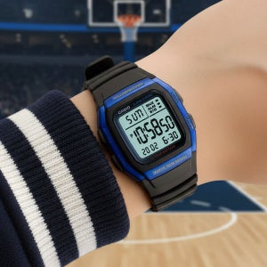 카시오 CASIO 남성용 전자 우레탄시계 W-96H-2A