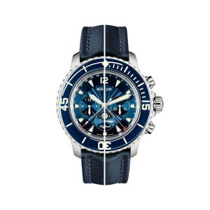 바제나리 블랑팡 Fifty Fathoms 스틸 45mm 러버밴드 (ref.5066)