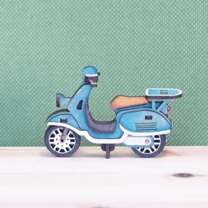 스쿠터 미니 오토바이 나무 조립 모형 DIY 만들기 63빌딩