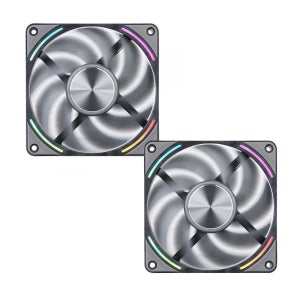 세고텝 EX120 ARGB PWM FULL LCP 저소음 쿨링팬 120mm 2팩 블랙