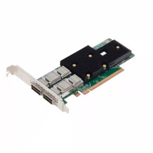 새 제품 정품 브로드컴 BCM957608-P2200GQF00 200G 듀얼 포트 광섬유 네트워크 카드