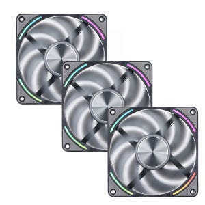 세고텝 EX120 ARGB PWM FULL LCP 저소음 쿨링팬 120mm 3팩 블랙