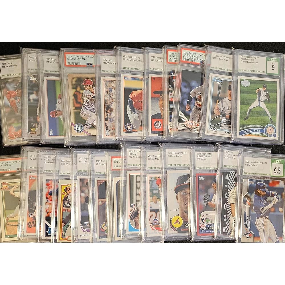 스타들이 많이 있는 500 카드 야구 LOT 스타터 박스 슈퍼스타즈, 모든 수집 팩에 PSA CGC BGS SGC, 사인 또는 저지 카드, 팀 세트 삽입 세트, 베이브 루스, 오타