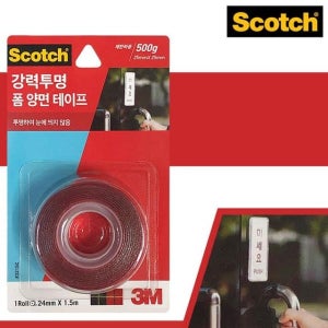 3M 강력(투명) 폼 양면테이프(3215C) 24mmx1.5m 접착