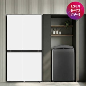 LG 디오스 AI 오브제컬렉션 냉장고 (양문형) + LG 통돌이 세탁기 (S836MQQ012 + T19MX8A)