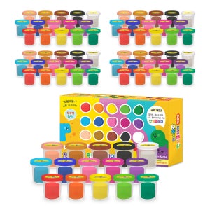 밀가루와 옥수수전분으로 만든 요미몬 안심클레이 15종팩 5세트