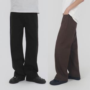 남자 면바지 세미와이드 치노팬츠 뒷밴딩 봄