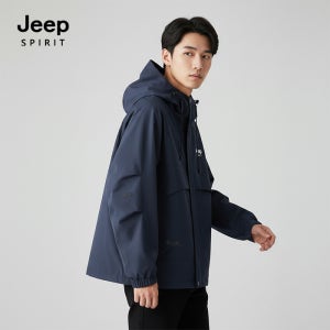 JEEP SPIRIT 스포틱 스트링 후드 윈드브레이커 네이비 (JSSPJK96)