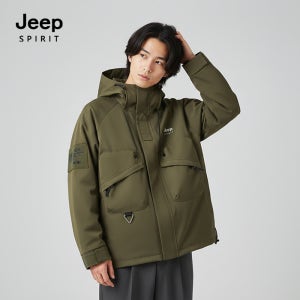 JEEP SPIRIT 공용 방수방풍 기능성 빅포켓점퍼 카키 (JSSPJK11)