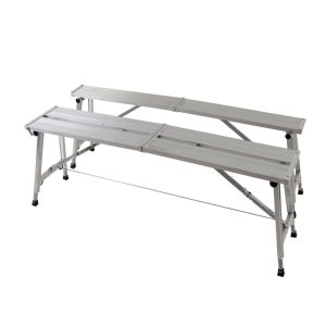 신양 알미늄사다리 도배 우마 사다리 작업대 2단, 1개