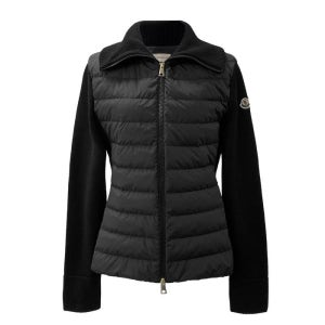 국내 26SS 몽클레어 9B00020M1131 트리콧 니트 패딩 집업 하이넥 가디건