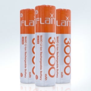 플라이토 18650 배터리 3000mAh 리튬이온 오렌지