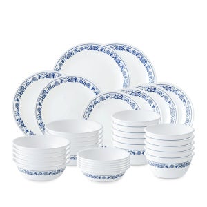 코렐 올드타운블루 10인 34P 원형 홈세트 / 그릇 식기세트 예쁜접시 신혼부부 혼수 결혼 집들이 선물