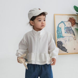 베베나인 크롭집업자켓 2026 여자 아기 점퍼 아우터 유아복 아동복 문센룩 등원룩