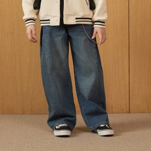 [당일출고] 스파오키즈 절개 롱 와이드 데님 SPTJG12KU1