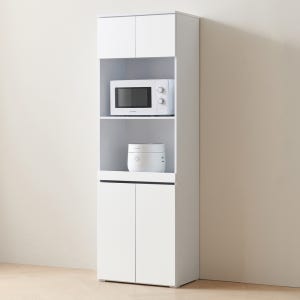 바로방가구 히트 키큰 속깊은 부엌 1800 광파 렌지대 600, 5단, 화이트