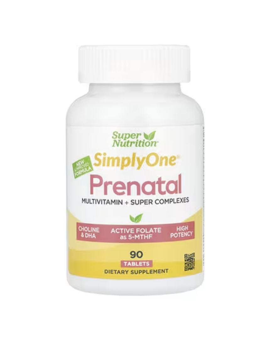 슈퍼 뉴트리션 심플리 원 임신부용 종합<b>비타민</b> 엽산 함유 90정