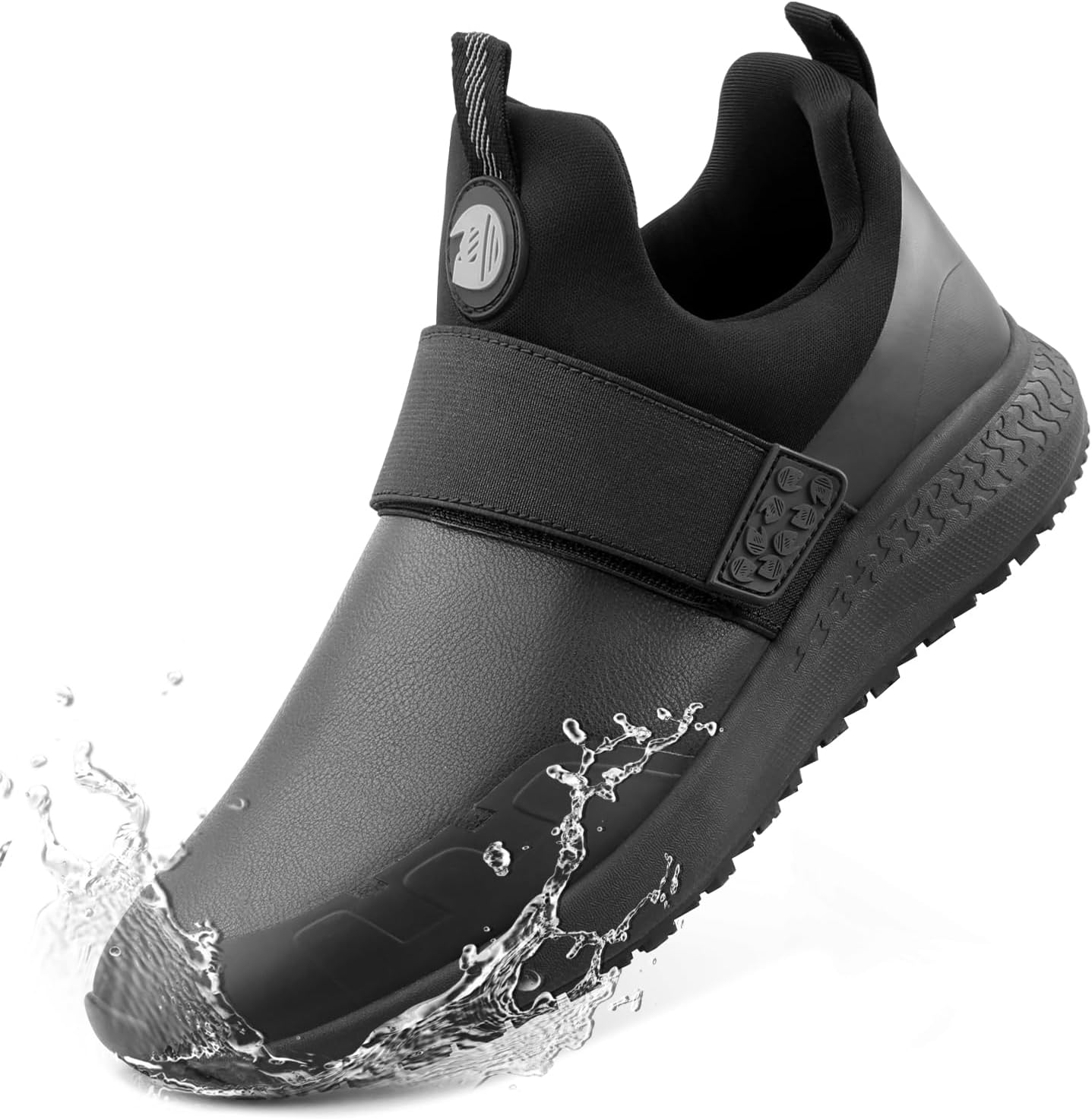 델로비 논 슬립 워크 슈즈 <b>남성용</b> <b>온 푸드</b> 서비스 주방 셰프 레스토랑 방수 미끄럼 방지 워킹 스니커즈 경량 편안한 작업용 신발 가죽