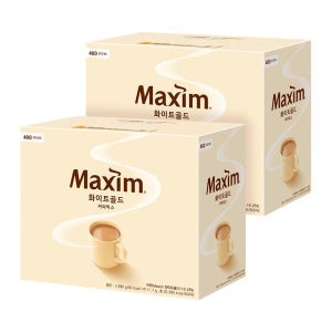 이지하우스 맥심 화이트골드 커피믹스 400T 2개 751479