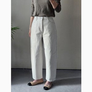커브드팬츠 봄 여름 밴딩 항아리 배기바지 스판 편한 빅사이즈 벌룬 키작녀 와이드팬츠