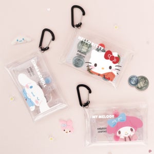 산리오 엔화 동전지갑 투명 미니 파우치 키링 일본여행 동전 수납 케이스