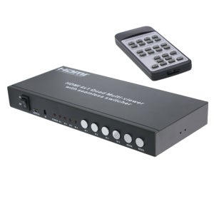 HDMI 화면분할기 4:1 멀티뷰어 TV 영상 CCTV 다중모니터 연결 APV314