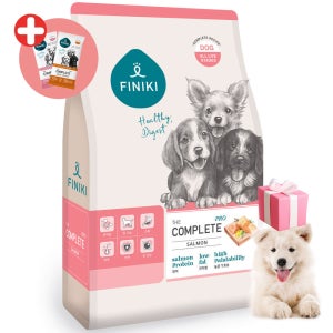 (+사료샘플10봉) 피니키 강아지 사료 더 컴플리트 프로 연어, 6kg, 1개