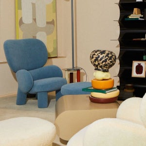 알로소 엘머파파 패브릭소파 스툴미포함, 아크레/몬드, 1인용