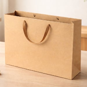 대형 두꺼운 크라프트 고급 무지 쇼핑백 주문 제작 종이백 선물용 소량 인쇄