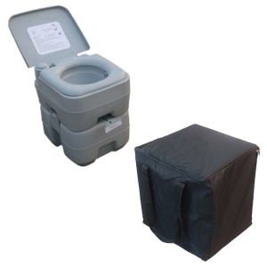 수세식 20L 배출식 화장실 올뉴 2점 전용가방 간이