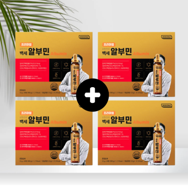 프리미엄 오한진의 백세 알부민 30병 4박스 수국<b>추출물</b> <b>오미자</b>복합<b>추출물</b>