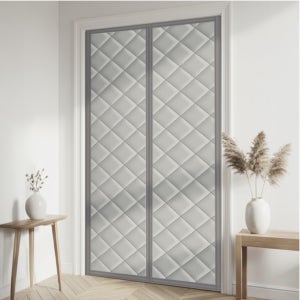 현관문 바람 차단 누빔 방풍커튼 / 난방비 절약 한파 실내바람막이