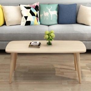우드로하우스x마호뜨 심플 우드 거실 테이블