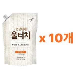 울터치 중성세제 리필 1.3L, 10개