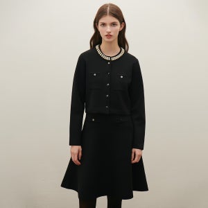 [샤틴] 진주 비딩자켓 원피스 세트 S261B951