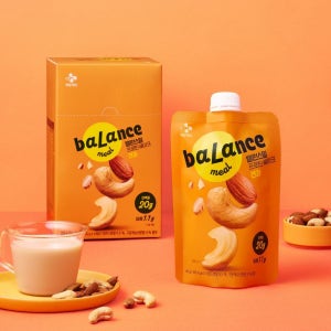 [저당 통곡물] 밸런스밀 프로틴 단백질 쉐이크 견과, 45g, 20개