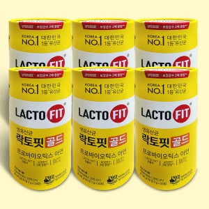[도착보장/정품]5+1 종근당건강 락토핏 생유산균 골드 프로바이오틱스 50포, 6개