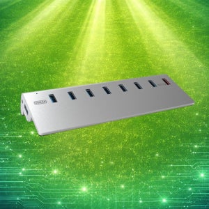 이지넷 USB3.0 7포트+퀵차지 1포트 확장 고속충전 유전원 허브 NEXT-319U3