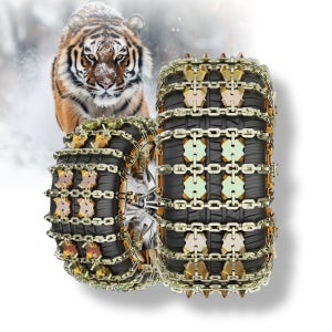 전차종 호랑이 자동 쇠사슬 스노우체인 4개 세트