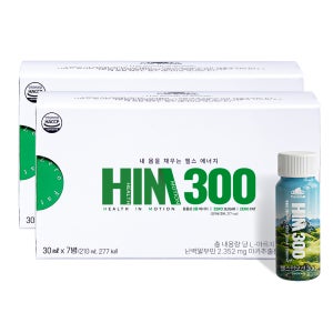 HIM300 남성 전성기 활력 영양제 고함량 아르기닌 흑염소 자라 알부민 30ml, 14개